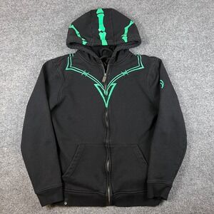 Riot Games League of Legends Thresh Full Zip Hoodie Mens Large Black Green Glow